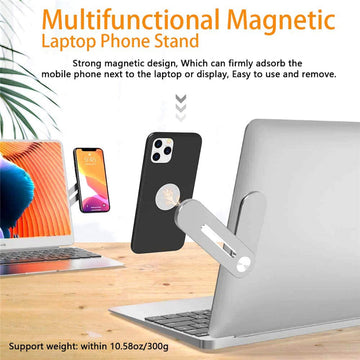 Magnetic Foldable Laptop  Phone Holder